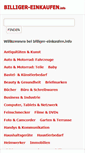 Mobile Screenshot of billiger-einkaufen.info