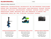 Tablet Screenshot of billiger-einkaufen.info